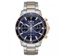 Bulova Mixte Analogique-Numérique Quartz Montre avec Bracelet en Acier Inoxydable