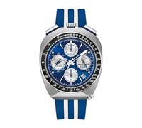 Bulova Montre homme Racer Shelby 98B452 – Chronographe 262 kHz, 43 mm, cadran bleu, boîtier acier