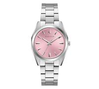 Bulova Surveyor Lady 96L348 - Montre femme analogique 31 mm, mouvement quartz Miyota, boîtier et bracelet en acier inoxydable, cadran rose, verre saphir