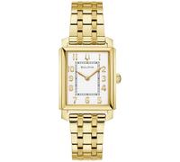 Bulova Sutton 97L186 Montre bracelet cadran blanc doré 25 mm