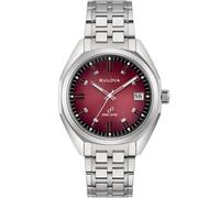 Bulova Sutton Jet Star 96B401 Men's Only Time Watch with Red Background