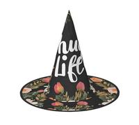 BULQAPZDF Thug Life Chapeau de sorceleur pour Halloween Motif fleurs