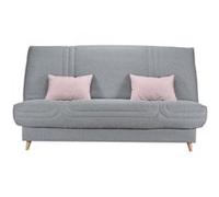 COMFORT BULTEX Clic clac 3 places - Tissu gris - Made in France - L 192 x P 95 x H 101 - MONA