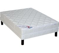 BULTEX Ensemble Matelas et Sommier ECLAIR 140 x 190, accueil dynamique, soutien ferme, 3 zones de confort