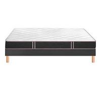 BULTEX Ensemble Matelas Sommier 160 x 200 Vitality 2.1 160x200 + sommier gris fumé +pieds G