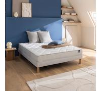 Ensemble Bultex BACK TO BASICS + Sommier POWER + pieds 90x190 Mousse
