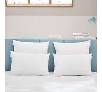 Bultex Lot de 2 oreillers Duo 40x60 en Fibres Creuses siliconées - Blanc, 40 x 60