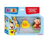 Bumba | Figurines de bain | 3 pièces - Bumba en bouée, canard & Bumbalu en bateau