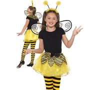 Bumble Bee Ensemble Enfants Tutu Ailes & Bandeau Noir Jaune Déguisement Kit