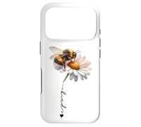 Bumble Bee Flower Cute Bee Daisy Honeycomb Be Kind Bee Boho Coque pour iPhone 17 Pro