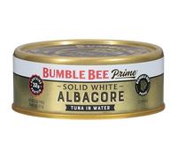 Bumble Bee Prime Thon germon blanc solide dans l'eau, boîte de 141,7 g - Thon sauvage pêché de qualité supérieure - 32 g de protéines par portion - Projet vérifié sans OGM, sans gluten, casher