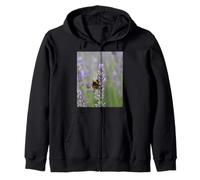 Bumblebee On Lavender Close Up Photographie Sweat à Capuche