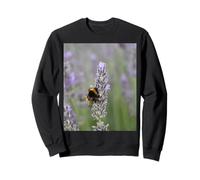 Bumblebee On Lavender Close Up Photographie Sweatshirt
