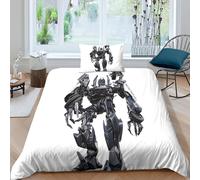 Bumblebee Transformers Housse De Couette En Microfibre Avec Taies D'oreiller, Film Character Pour Enfants Et Filles, Parure De Lit Single£¿Xcm£©