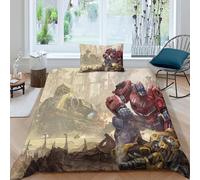 Bumblebee Transformers Housse De Couette, Film Character % Microfibre Housse De Couette Avec Fermeture ¿¿Clair, Single£¿Xcm£©,Parure De Lit Avec Housse