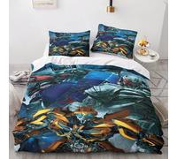 Bumblebee Transformers Housse De Couette Pour Enfant - Film Character De Lit King£¿Xcm£© Avec Fermeture ¿¿Clair - Doux Sets De Housse Couette En Microfib