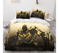Bumblebee Transformers Housse De Couettes Parure De Lit Double£¿Xcm£©, Pi¿¿Ces Microfibre Film Character Ensemble De Literie Avec Housses De Couettes A