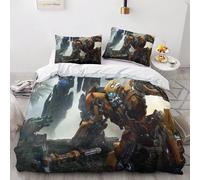 Bumblebee Transformers Housse Film Character De Couette Parure De Lit Pieces Microfibre Modern D Ensemble Literie- Housse De Couette + Taies D'orei