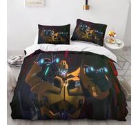 Bumblebee Transformers Housse Film Character De Couette Parure De Lit Pieces Microfibre Modern D Ensemble Literie- Housse De Couette + Taies D'orei