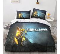 Bumblebee Transformers Sets De Housses De Couettes D,Film Character Ensemble De Literie Avec Housses De Couettes Et Assortie Taie D'oreiller, Pour Lit