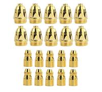 Bumdenuu 10 Ensembles/Lot P80 Plasma Consommables Doré Machine de DéCoupe Plasma Cutter Buse Hafnium éLectrode 1.3Mm