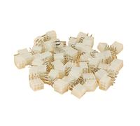 Bumdenuu 100 PièCes 4.2 MM 6 Broches en-TêTe Broche Mâle pour Carte Graphique GPU PCI-E PCIe Connecteur d'alimentation Angle Droit à Travers Le Trou Carte VidéO