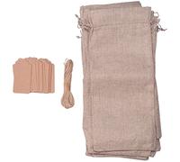 Bumdenuu 12 PièCes de Vin en Toile de de Bouteille de Vin de avec Cordons -Cadeaux de Vin RéUtilisables avec éTiquettes pour FêTe Aveugle DéGustation