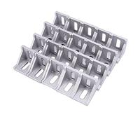 Bumdenuu 20PCS 4040 Support d'angle en aluminium d'angle pour raccord d'angle 40 X 35 Connecteur pour profil industriel en aluminium 4040