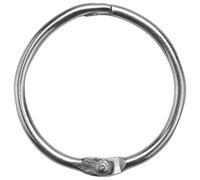 Bumdenuu 25 Pièces Métal 1.2Pouce Loose Leaf Anneaux de reliure pour Scrapbooking, argent