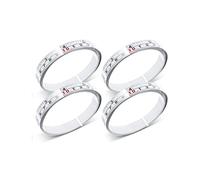 Bumdenuu 4 PièCes en Acier Inoxydable éChelle AdhéSive PréCision Travail Du Bois Rail de Guidage -AdhéSif à Mesurer RèGle en MéTal avec de la Colle