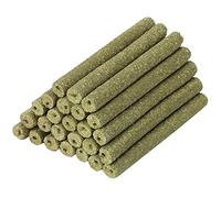 Bumdenuu 40 PièCes Naturel Mixte Herbe Bâton à Mâcher pour Cochon d' Lapin Gerbille Perroquet Lapin et Petits Animaux