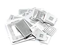 Bumdenuu 47 Pcs/Set Direct Chaleur Reballing Universel Directement Pochoir pour Console de Cpu Gpu Cxd