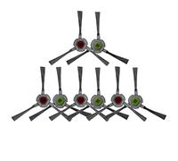 Bumdenuu 8 PièCes PièCes de Rechange Brosse LatéRale pour Ecovacs Deebot OZMO U2 DGN22 U2 Pro Robot Aspirateur Accessoires