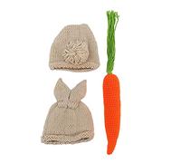 Bumdenuu Accessoires de photographie pour nouveau-nés Ensemble de photos de lapins en tricot pour petits enfants