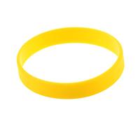 Bumdenuu Bande de la Poignet Bracelet en Silicone en Caoutchouc a la Mode Elastique - Jaune