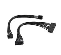 Bumdenuu Câble de Conversion de Puissance de Carte MèRe 24 Broches à 18 Broches, 8 Broches à 12 Broches, Prise en Charge de L'Alimentation ATX, Adapté pour HP Z440 Z640