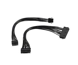 Bumdenuu Câble de Conversion de Puissance de Carte MèRe 24 Broches à 18 Broches, 8 Broches à 12 Broches, Prise en Charge de L'Alimentation ATX, Adapté pour HP Z440 Z640