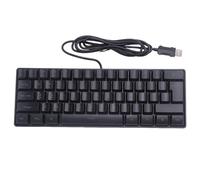 Bumdenuu Clavier de Jeu, 61 Touches, Clavier de Jeu Filaire RéTro-éClairé à RéTroéClairage LED RGB Multicolore, Mini-Clavier éTanche