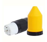 Bumdenuu Connecteur de verrouillage par torsion femelle de 50 A avec couvercle de protection, connecteur de générateur 50 A, prise de générateur 125 V/250 V