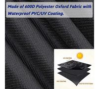 Bumdenuu Couverture ImperméAble de Gril de Chariot de Roulement de Barbecue de Couverture de BBQ pour Q1000 Q2000 Series Protecteur, RéSistant Aux UV