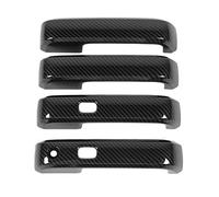 Bumdenuu Garniture D'Autocollants de Couverture de DéCoration de Coquille de PoignéE de Porte ExtéRieure pour des Accessoires de Voiture de F150 2015-2020, Fibre de Carbone D'ABS