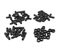 Bumdenuu Jeu de Raccords D'Irrigation pour Tubes 1/2 Pouces - Connecteurs BarbeléS (Rain Bird 16 Mm .520 ID) SystèMes Goutte à Goutte ou Arroseurs