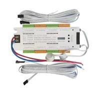 Bumdenuu Kit de contrôleur d'éclairage d'escalier avec capteur de mouvement LED automatique de 32 canaux pour escaliers bande flexible 12 V 24 V