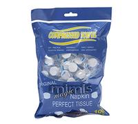 Bumdenuu Lot de 100 serviettes compressées jetables Tablette Capsules Lingettes Voyage Camping