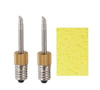 Bumdenuu Lot de 2 embouts de fer à souder avec éponge, interface E10, pointes de soudage, pointe de soudage USB, ensemble d'outils de soudage de type C