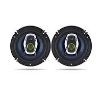 Bumdenuu Lot de 2 enceintes coaxiales HiFi universelles 600 W 16 cm 2 voies pour voiture, audio, musique, haut-parleur stéréo non destructif