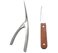Bumdenuu Lot de 2 exfoliants à crevettes en acier inoxydable pour crevettes, filetage, couteau, crevettes, ustensiles de cuisine