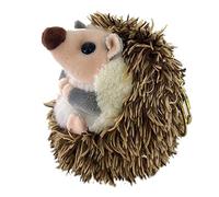 Bumdenuu Mignon HéRisson en Peluche Porte-CléS Portable Pendentif Porte-CléS HéRisson Pompon Anneau Pendentif en Peluche Brun Anime Fourrure Cadeaux