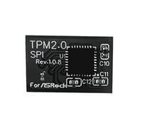 Bumdenuu Module de SéCurité de Cryptage TPM 2.0 Carte à Distance Module de SéCurité SPI TPM2.0 à 14 Broches pour Carte MèRe ASROCK