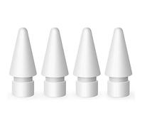 Bumdenuu Pack de 4 Embouts de Rechange pour Pointes Pencil pour Apple Pencil 1èRe et 2Nd GéNéRation (Blanc)